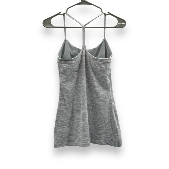 Lululemon Power Pose Tank Top in Wee Are From Space Ice Grey Alpine White Sz 6 - Picture 5 of 7